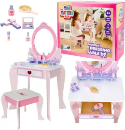 drewniana-toaletka-dla-dzieci-duza-z-lustrem-i-akcesoriami-na-prezent