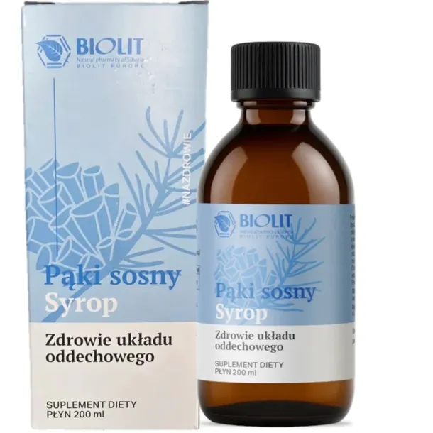 Biolit PĄKI SOSNY SYROP Wspiera zdrowie układu oddechowego – 200 ml