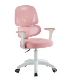 fotel-obrotowy-krzeslo-do-biurka-rozowe-dla-dziewczynki-ergonomiczny