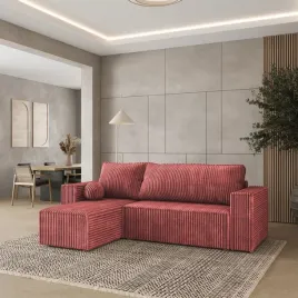 naroznik-ravelo-funkcja-spania-glamour-puchaty-naroznik-sztruks-pudrowy-roz