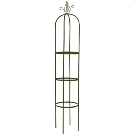 pergola-ogrodowa-zielona-metalowa-slup-z-ozdobnym-grotem-dla-roslin-pnacych