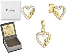zloty-komplet-kolczyki-zawieszka-serce-585-grawer