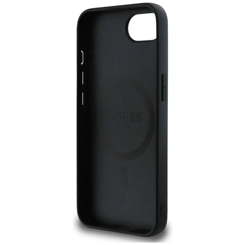 etui-guess-grained-ring-magsafe-do-iphone-16e-czarny