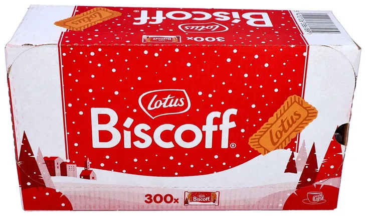 Lotus ciastka ciasteczka kruche 300 szt Biscoff do kawy pakowane pojedynczo