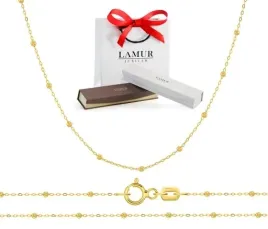 zloty-lancuszek-kulkowy-585-ankier-z-kuleczkami-45-cm-prezent-gratisy