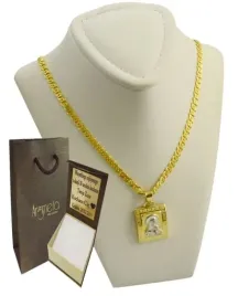 zloty-lancuszek-monaliza-damski-pelny-z-medalikiem-pr-585-grawer-gratis