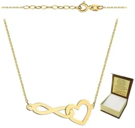 zloty-lancuszek-naszyjnik-585-nieskonczonosc-serce-celebrytka-grawer