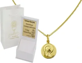 zloty-lancuszek-z-medalikiem-pelny-pr-585-na-chrzest-komunie-grawer-gratis