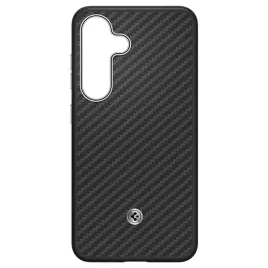 etui-samsung-spigen-enzo-aramid-magnet-do-galaxy-s25-czarno-srebrny