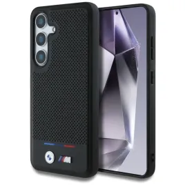 etui-bmw-leather-tricolor-stripe-magsafe-na-samsung-galaxy-s25-czarne