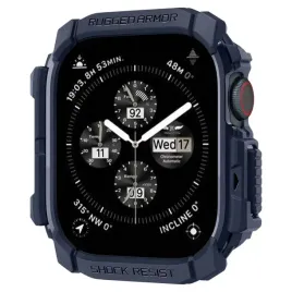 etui-do-apple-watch-10-46mm-granatowe-navy-blue-spigen-rugged-armor