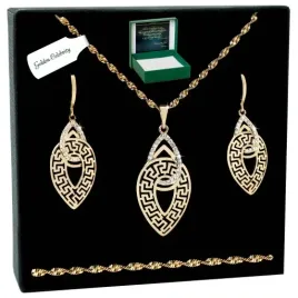 zloty-naszyjnik-lancuszek-kolczyki-wiszace-dlugie-komplet-stal-chirurgiczna