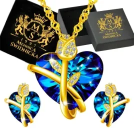 mennica-swidnicka-serce-zloty-komplet-kolczyki-naszyjnik-srebro-925