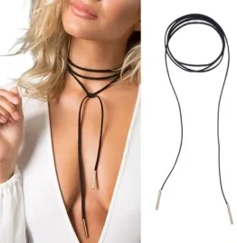 naszyjnik-czarny-choker-zloty-retro-rzemyk-tasma