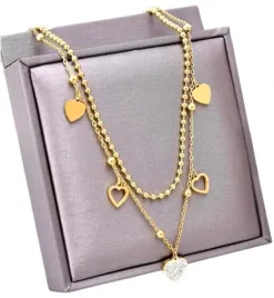 zloty-naszyjnik-stal-chirurgiczna-316l-serca-multi