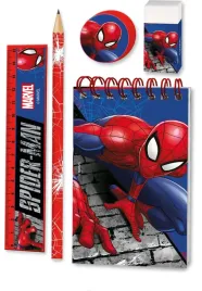 zestaw-akcesoriow-szkolnych-spider-man-spiderman-notes-olowek-linijka-gumka