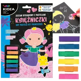 kidea-zestaw-rysunkowy-z-pastelami-do-malowania-suche-pastele-ksiezniczki