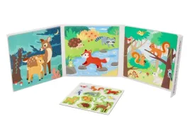 ksiazeczka-puzzle-ukladanka-magnetyczna-2-w-1-lesne-zwierzatka-adam-toys