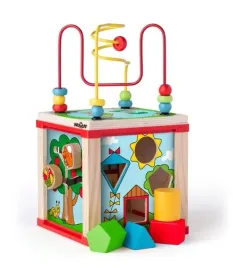 dewniana-kostka-aktywnosci-edukacyjna-domek-sorter