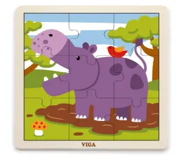 viga-puzzle-drewniane-na-podkladce-hipopotam-9-el