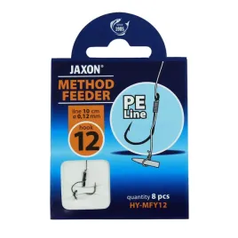 haki-z-przyponem-z-plecionki-wlos-jaxon-method-feeder-0-12mm-6-8szt