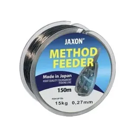 zylka-jaxon-method-feeder-025mm-150m-na-ryby-ciemny-braz-kamuflaz