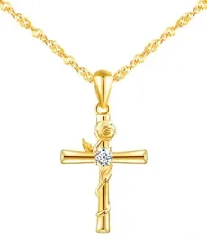 zloty-naszyjnik-komunia-chrzest-krzyzyk-lancuszek-srebro-pozlacane