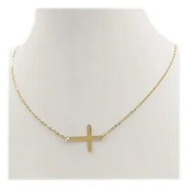 naszyjnik-celebrytka-krzyzyk-gladki-stal-chirurgiczna-szlachetna-pozlacany