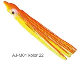 jaxon-przywieszki-morskie-octopus-90mm-5szt-zolto-pomaranczowy-na-dorsze