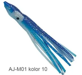 jaxon-przywieszki-morskie-octopus-5szt-75mm-niebieski-na-dorsze