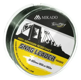 przypon-strzalowy-mikado-snag-leader-khaki-45lbs-0-50mm-80m-wedkarski