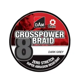 dam-plecionka-crosspower-8-braid-010mm-dark-grey-dla-wedkarza-szara-110m