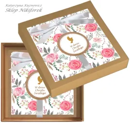 kartka-w-pudelku-na-chrzest-swiety-w-rozowe-kwiaty-roze-rozowa-eko-brazowa