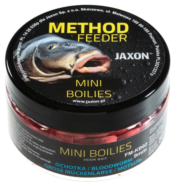 kulki-mini-jaxon-method-feeder-ochotka-50g-9mm-waga-z-opakowaniem-0-1-kg