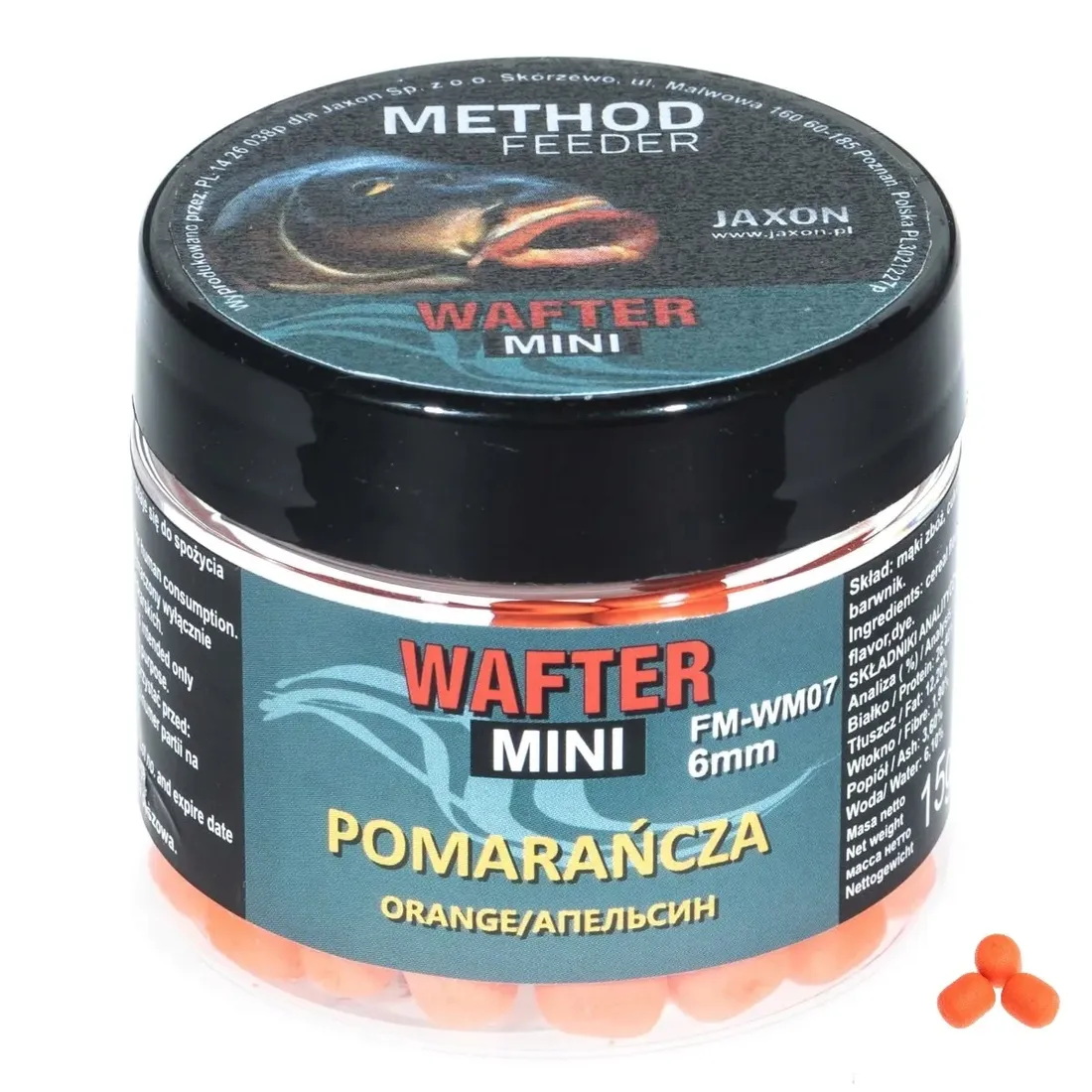 wafter-mini-method-feeder-pomarancza-15g-6mm