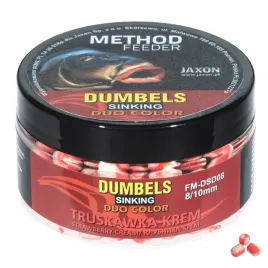 dumbels-duo-color-sinking-truskawka-krem-8-10mm