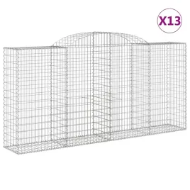 kosze-gabionowe-13-szt-300x50x140-160cm-galwanizowane-zelazo