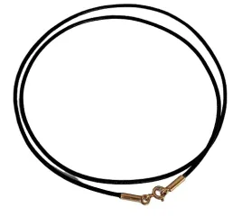 rzemyk-czarny-zapiecia-srebro-925-pozlacane-45-cm