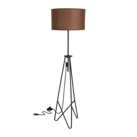 float-lampa-podlogowa-czarna-1x60w-e27-abazur-timber-ciemny-candellux