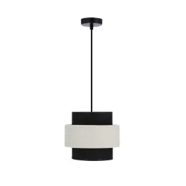 benta-lampa-wiszaca-czarny-1x40w-e27-abazur-czarny-kremowy-candellux