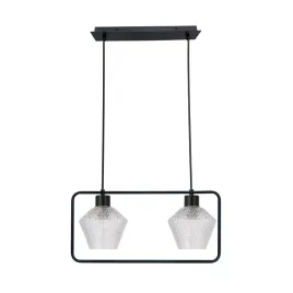 niko-lampa-wiszaca-czarny-2x40w-e27-klosz-bezbarwny-karbowany-candellux