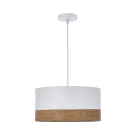porto-lampa-wiszaca-bialy-1x60w-e27-abazur-bialy-orzechowy-candellux