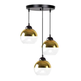 contessa-lampa-wiszaca-talerz-czarny-3x40-e27-klosz-zloty-candellux