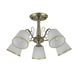losanna-lampa-wiszaca-patynowy-5x40w-e14-klosz-bialy-z-obwodka-candellux