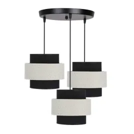 benta-lampa-wiszaca-czarny-talerz-3x40w-e27-abazur-czarny-kremowy-candellux