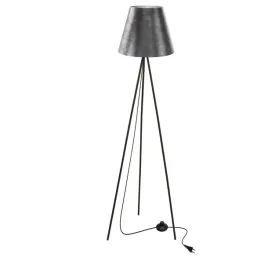 platino-lampa-podlogowa-czarny-1x40w-e27-abazur-srebrny-candellux