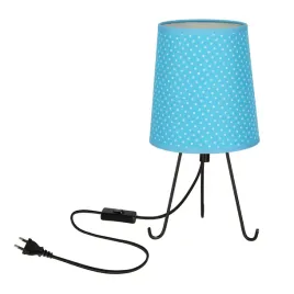 smally-lampa-stolowa-czarny-1x40-e14-abazur-niebieski-kropki-candellux