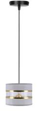 pandy-lampa-wiszaca-czarny-1x40w-e27-abazur-szary-zloty-candellux
