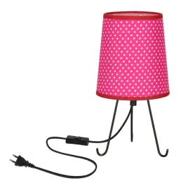 smally-lampa-stolowa-czarny-1x40-e14-abazur-fuksja-w-kropki-candellux