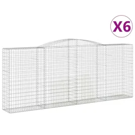 kosze-gabionowe-6-szt-400x50x160-180-cm-galwanizowane-zelazo